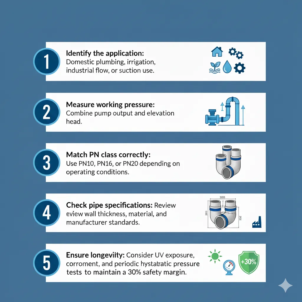 How to Select the Right Pipe Pressure Rating