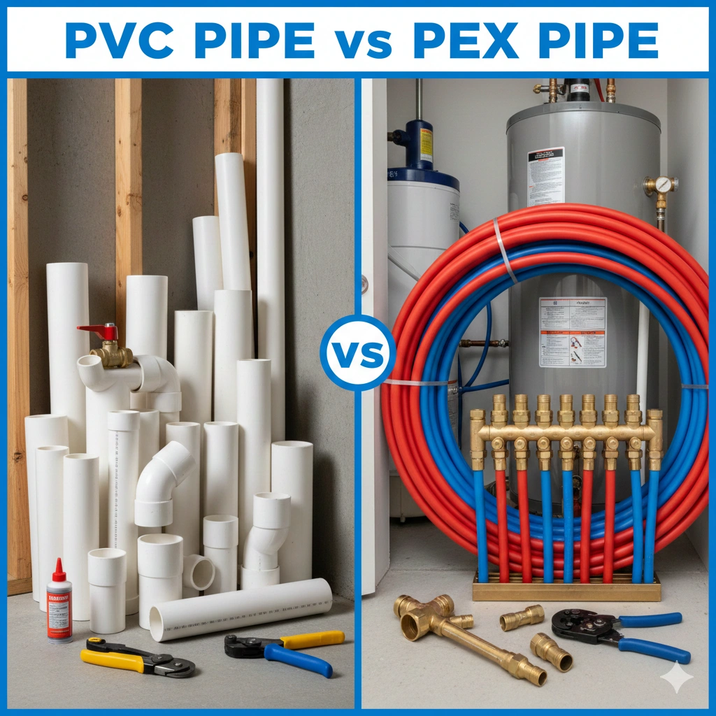 PVC Pipe vs PEX Pipes: Pros and Cons Summary