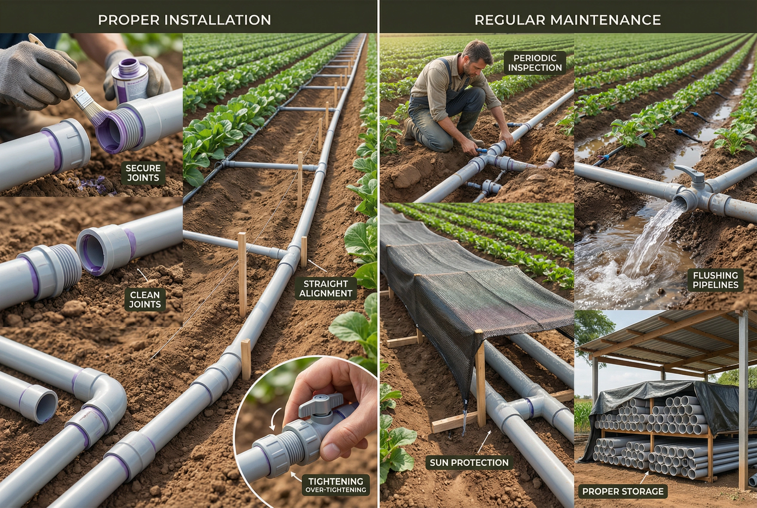 Installation and Maintenance Tips for PVC Drip Irrigation Pipes