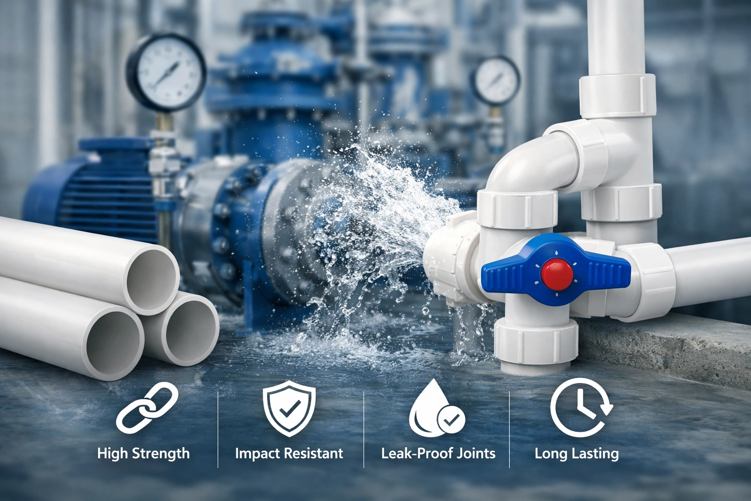 Why Are uPVC Pipes Suitable for High-Pressure Water Systems