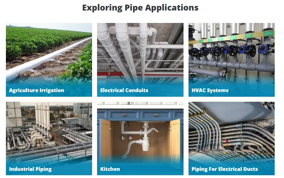 upvc pipes applications