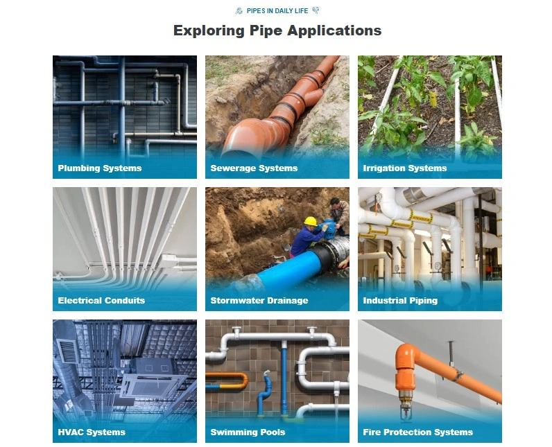 Applications of PVC Pipes