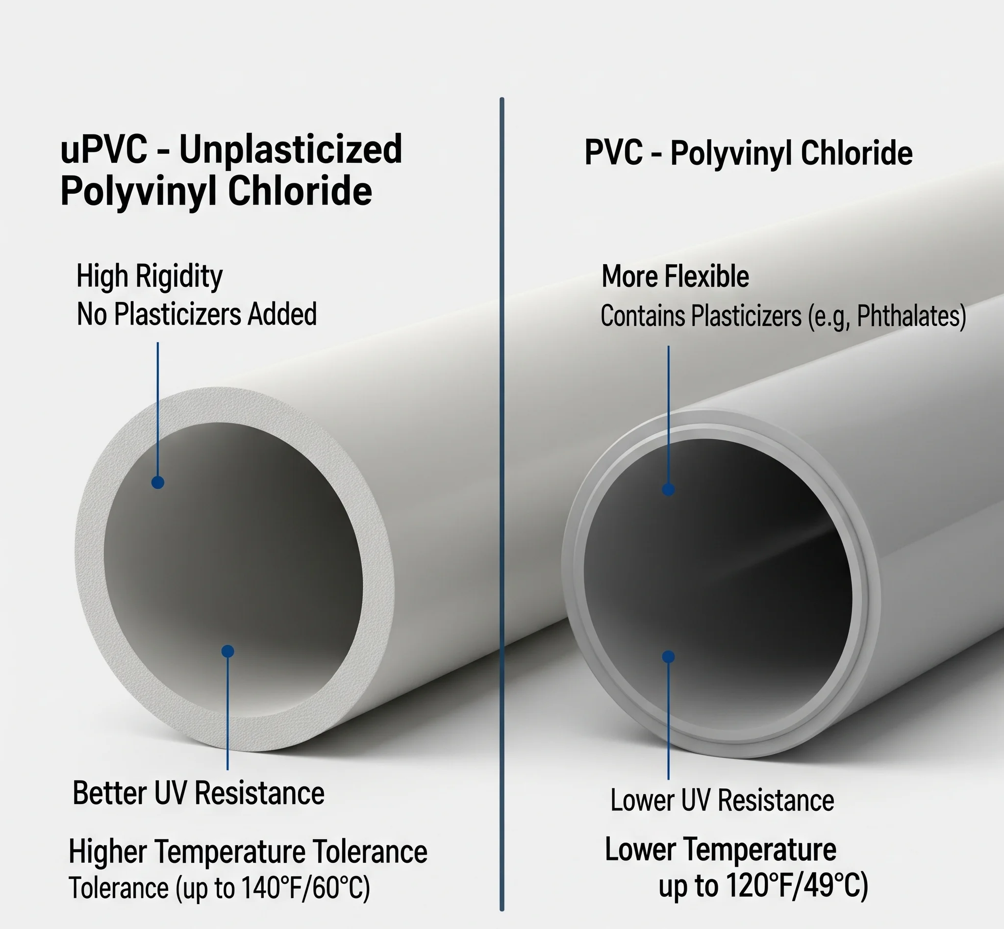 uPVC vs. Regular PVC: Critical Differences
